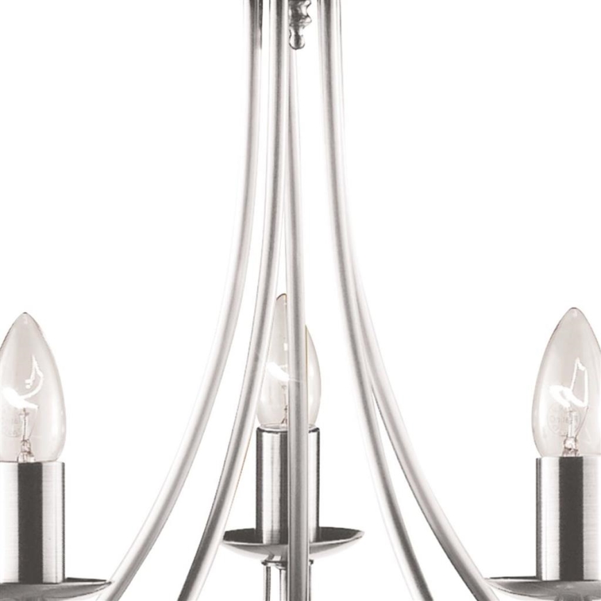 Searchlight - Candeeiro suspenso MAYPOLE 5xE14/40W/230V cromado brilhante