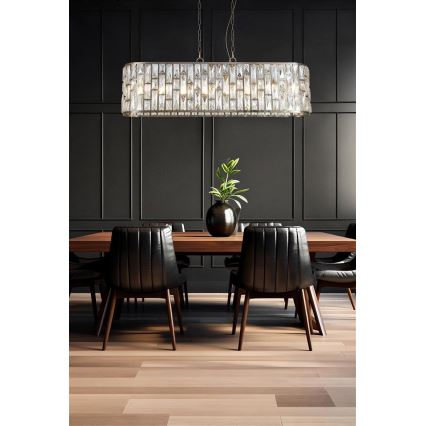 Searchlight - Lustre suspenso por corrente BIJOU 8xE14/40W/230V