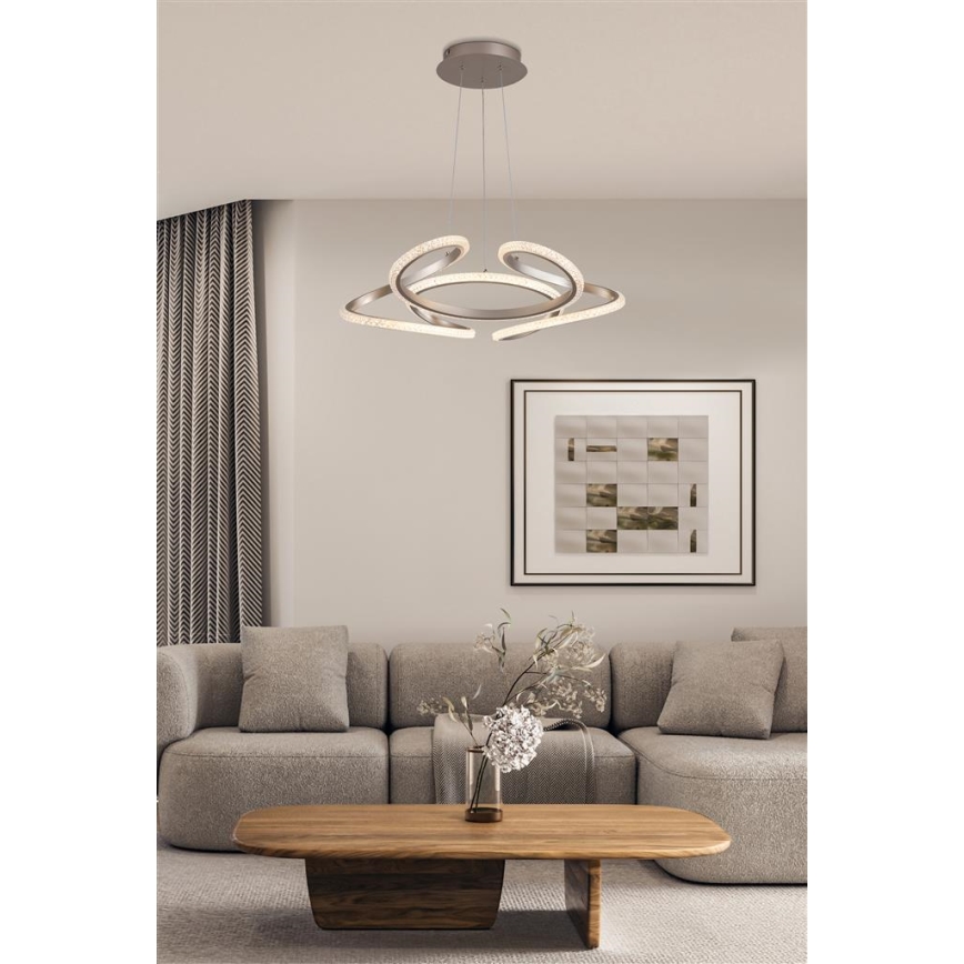 Searchlight - Lustre LED dimerizável em cabo DOODLE LED/40W/230V latão