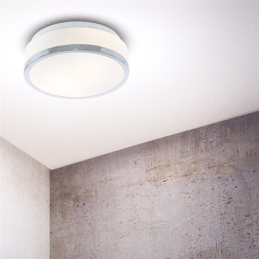 Searchlight - Candeeiro de tecto para casa de banho DISC 2xE27/60W/230V IP44
