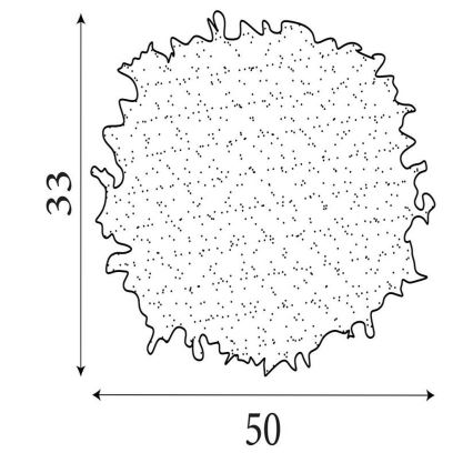 Searchlight - Cúpula para lustre KATE, soquete E14/E27, Ø 50 cm, rosa