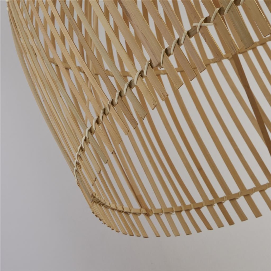 Searchlight - Candeeiro suspenso BALI 1xE27/60W/230V diâmetro 60 cm bambu