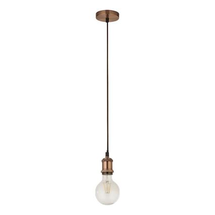 Searchlight - Lustre suspenso por cabo SUSPENSION 1xE27/60W/230V em cobre