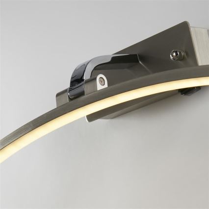Searchlight - Iluminador para quadros SANTORINI LED/8,2W/230V prateado