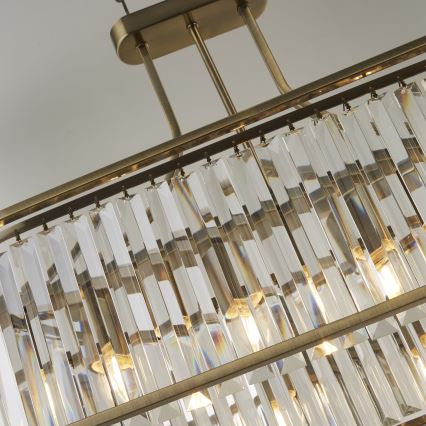 Searchlight - Candeeiro suspenso VICTORIA 5xE27/60W/230V latão