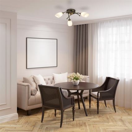 Searchlight - Candelabro montado à superfície OPERA 3xG9/7W/230V