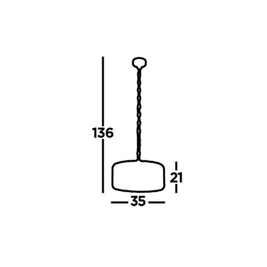 Searchlight - Candelabro suspenso CHAPEAU 3xE27/60W/230V