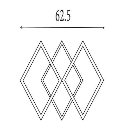 Searchlight - Candeeiro de teto LED dimável FENCE LED/25W/230V