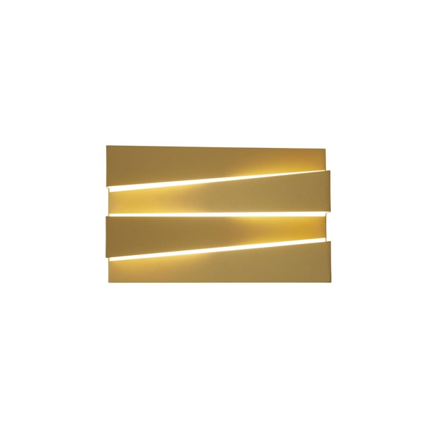 Searchlight - Aplique de parede LED SECTION LED/18W/230V dourado