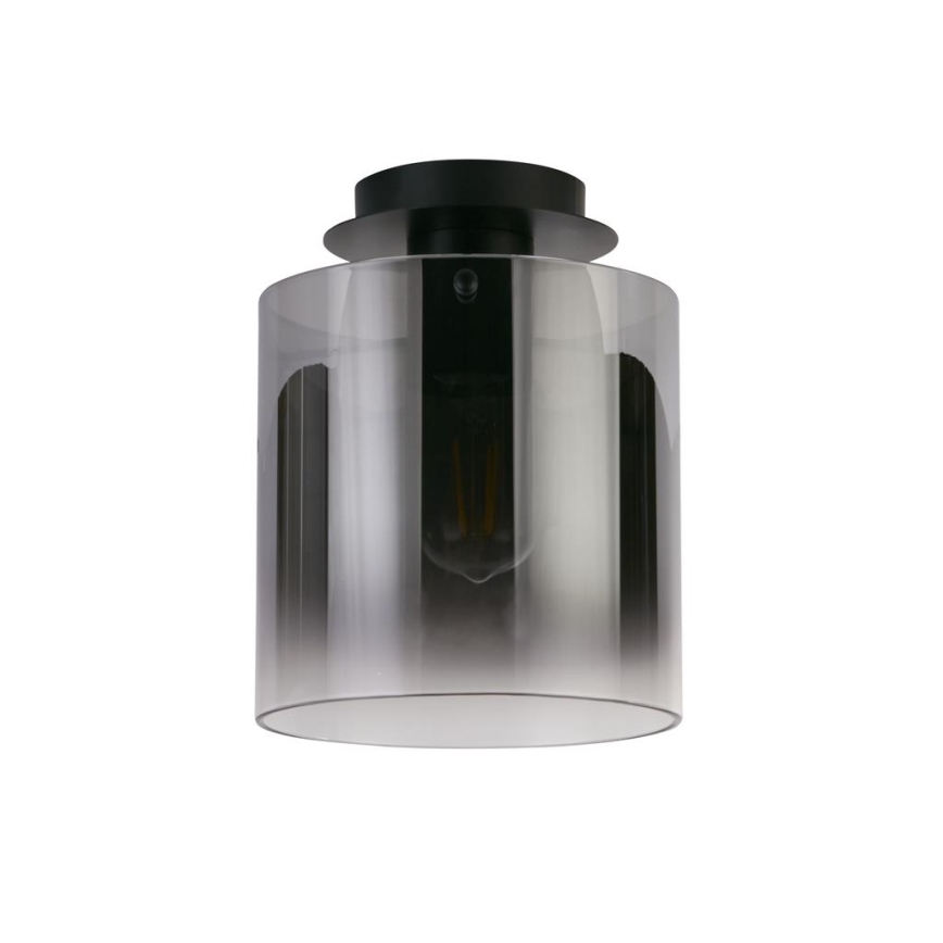 Searchlight - Candeeiro de teto SWEDEN 1x E27/60W/230V Ø 22 cm preto/fumê