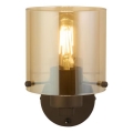 Searchlight - Aplique de parede SWEDEN 1xE27/60W/230V castanho/fumado