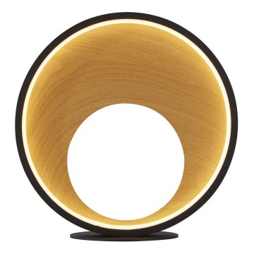 Searchlight - Candeeiro de mesa LED com regulação CURIO LED/11W/230V castanho