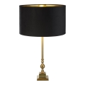 Searchlight - Candeeiro de mesa WHITBY 1xE27/10W/230V preto/dourada
