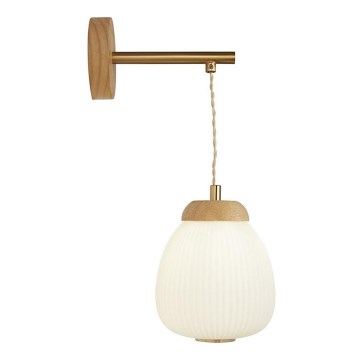 Searchlight - Candeeiro de parede ELLA 1xE14/7W/230V faia