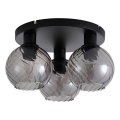 Searchlight - Candeeiro de tecto RADIANCE 3xE27/60W/230V Ø 37,5 cm preto