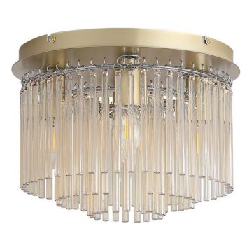 Searchlight - Candeeiro de tecto SWIZZLE 5xE14/60W/230V Ø 32 cm dourado