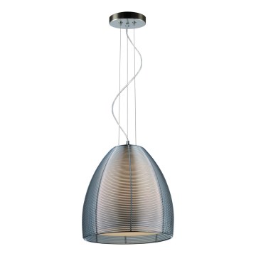 Searchlight - Candeeiro suspenso 1xE27/60W/230V diâmetro 30 cm cromado brilhante