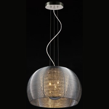 Searchlight - Candeeiro suspenso 3xE14/40W/230V diâmetro 35 cm fumado