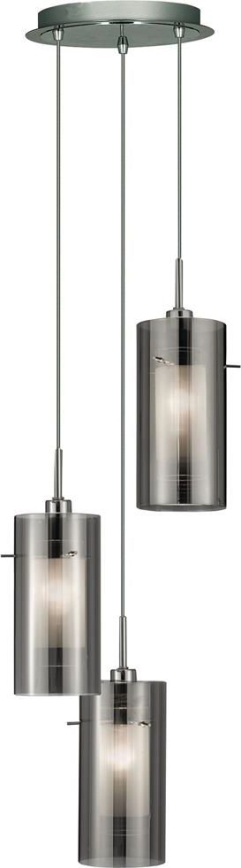 Searchlight - Candeeiro suspenso DUO 3xE14/60W/230V antracite