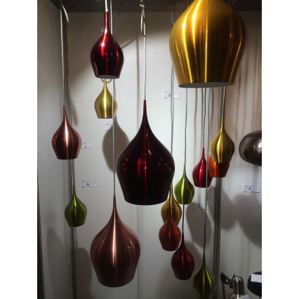 Searchlight - Candeeiro suspenso VIBRANT 1xE14/40W/230V vermelho