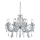 Searchlight - Candelabro de cristal de corrente MARIE 8xE14/40W/230V