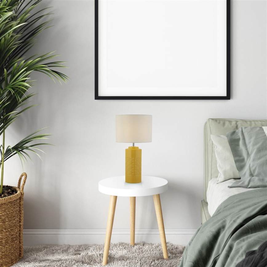 Searchlight - Candeeiro de mesa CHARLESTON 1xE27/10W/230V cerâmica