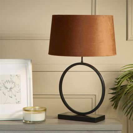 Searchlight - Candeeiro de mesa ELEGANT 1xE27/60W/230V laranja