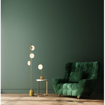 Searchlight - Candeeiro de mesa PEBBLE 1xG9/7W/230V dourada