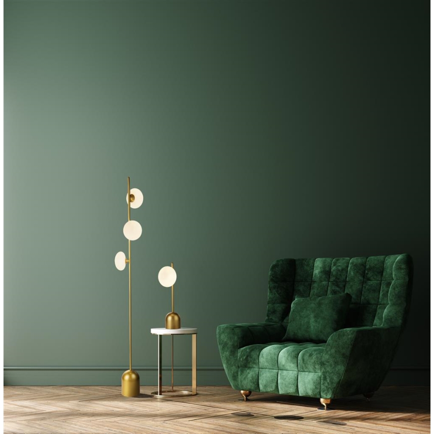 Searchlight - Candeeiro de mesa PEBBLE 1xG9/7W/230V dourada