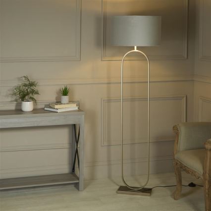 Searchlight - Candeeiro de pé MODISH 1xE27/60W/230V cinzento