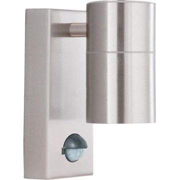 Searchlight - Iluminação de parede LED exterior com sensor METRO 1xGU10/3W/230V IP44