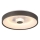 Searchlight - Luminária de teto LED dimerizável POLKA LED/24W/230V + LED/6W Ø 38,5 cm castanha