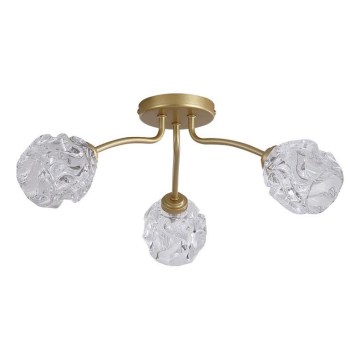 Searchlight - Lustre de tecto de montagem superficial ASTRAL 3xG9/33W/230V dourado