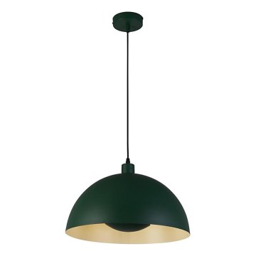 Searchlight - Lustre suspenso em cabo MARS 1xE27/60W/230V diâmetro 25 cm verde