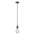 Searchlight - Lustre suspenso em cabo SUSPENSION 1xE27/60W/230V antracite