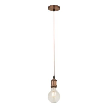 Searchlight - Lustre suspenso por cabo SUSPENSION 1xE27/60W/230V em cobre