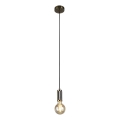 Searchlight - Lustre suspenso por cabo SUSPENSION 1xE27/60W/230V latão