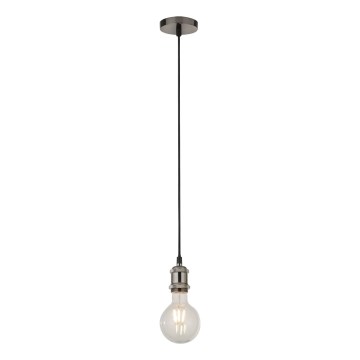 Searchlight - Lustre suspenso por cabo SUSPENSION 1xE27/60W/230V prateado