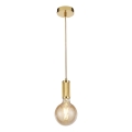 Searchlight - Lustre suspenso SUSPENSION 1xE27/60W/230V dourado