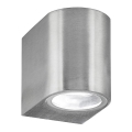 Searchlight - Luz de parede LED de exterior LEDO 1xGU10/3W/230V IP44 prata