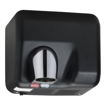 Secador de mãos 26 x 23 cm inox/preto