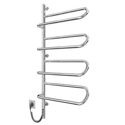 Toalheiro elétrico giratório ELECTRA 120W/230V 102,5x47,5 cm inox/cromado lado esquerdo