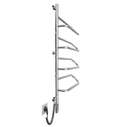 Toalheiro elétrico giratório ELECTRA 120W/230V 102,5x47,5 cm inox/cromado lado esquerdo