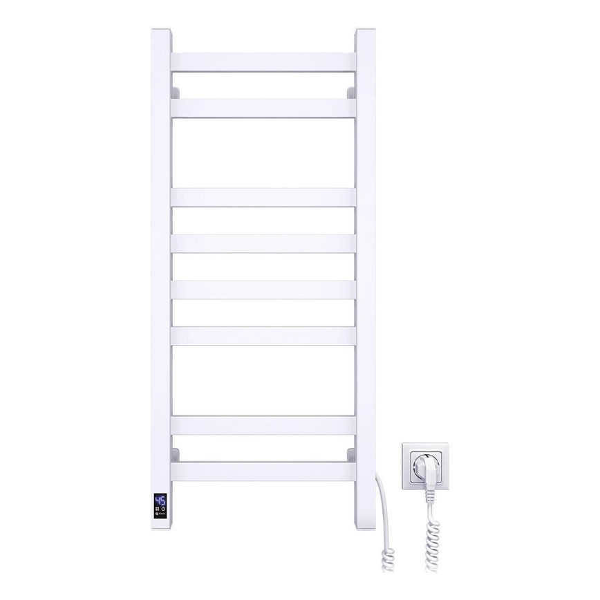Secador elétrico de toalhas com termóstato AVANGARD 105W 80x36 cm branco direito