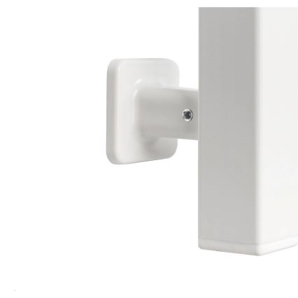 Secador elétrico de toalhas com termostato SILOUETTE 187W/230V 120,6 cm IP44 branco direito quadrado