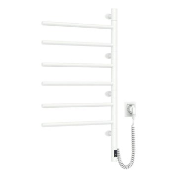 Secador elétrico giratório para toalhas com termostato ARABESQUE 196W/230V 81,8 cm IP44 branco