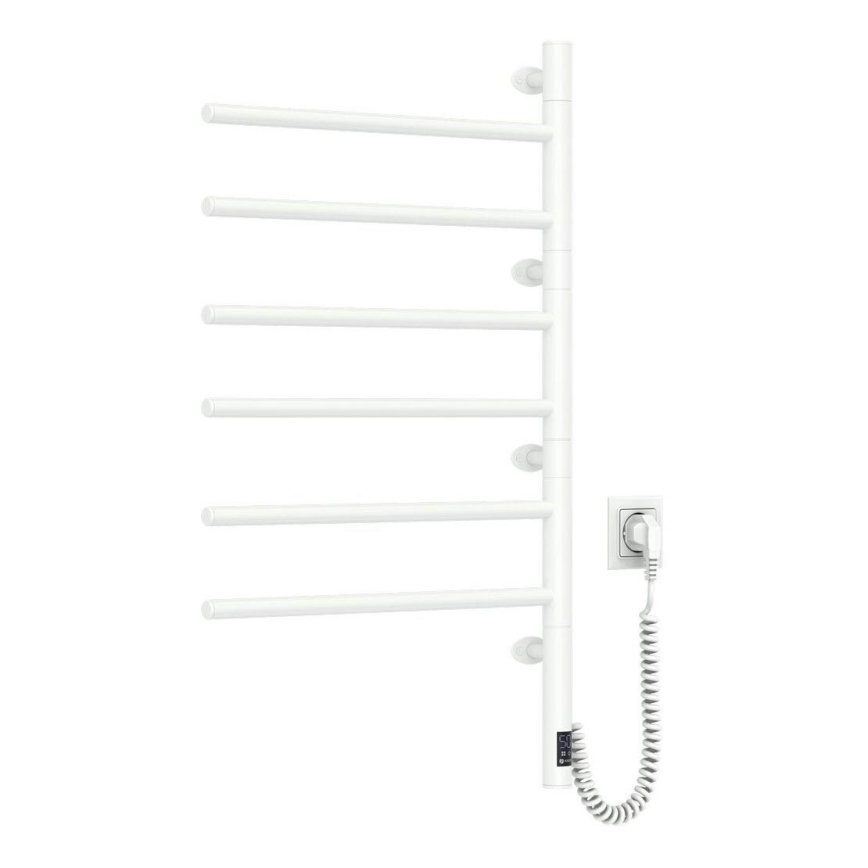 Secador elétrico giratório para toalhas com termostato ARABESQUE 196W/230V 81,8 cm IP44 branco