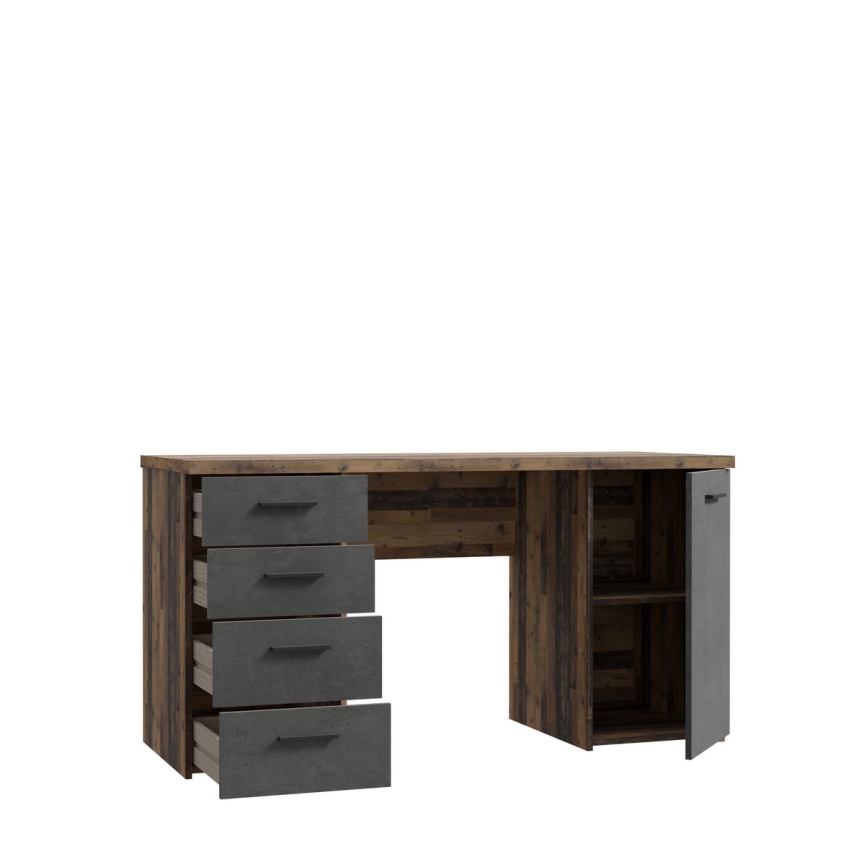 Secretária ARENO castanha/grafite