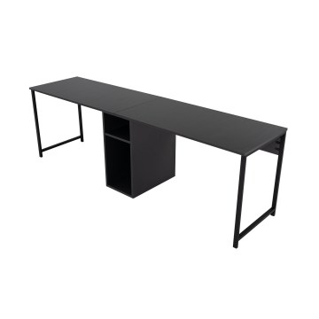 Secretária CLARO 240x60 cm antracite/preto