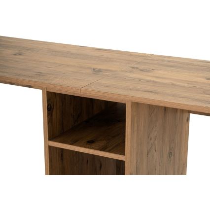 Secretária CLARO 240x60 cm pinho/preto